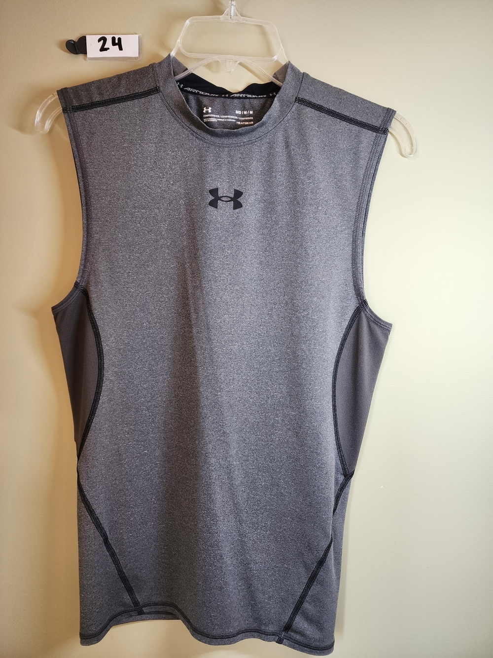 Under Armour Men’s Sleeveless Performance Tank - Charcoal Gray